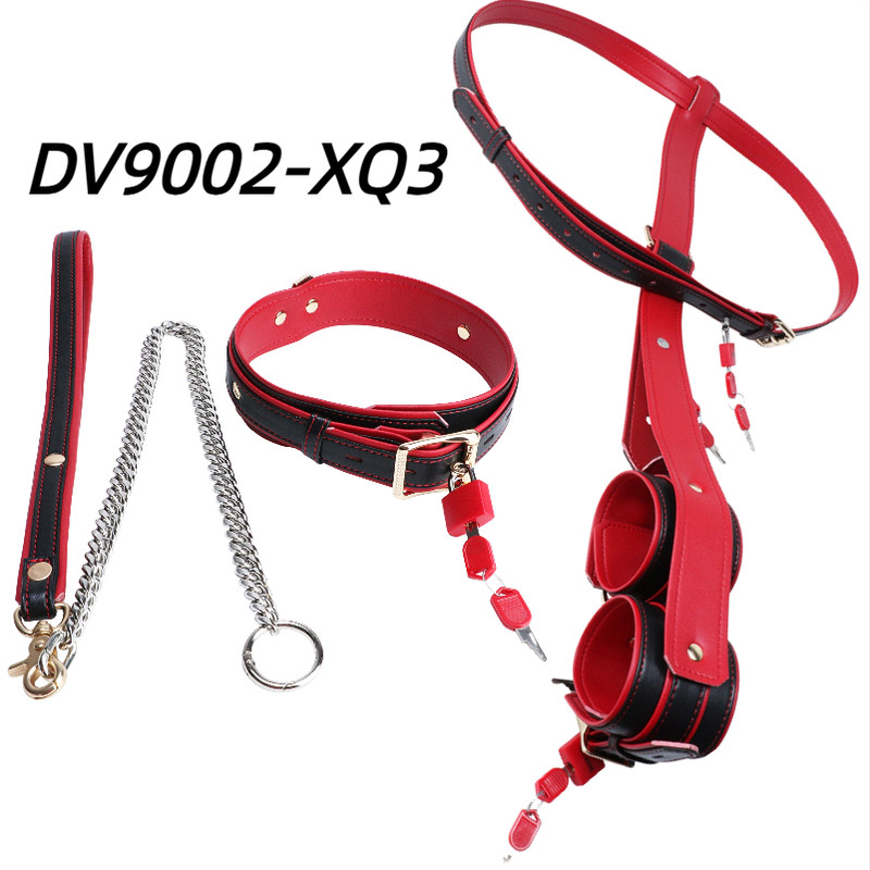 Restraint Straps Sex Toys Set BDSM With Lock Bondage Kit Shoulder-Wrist Collar