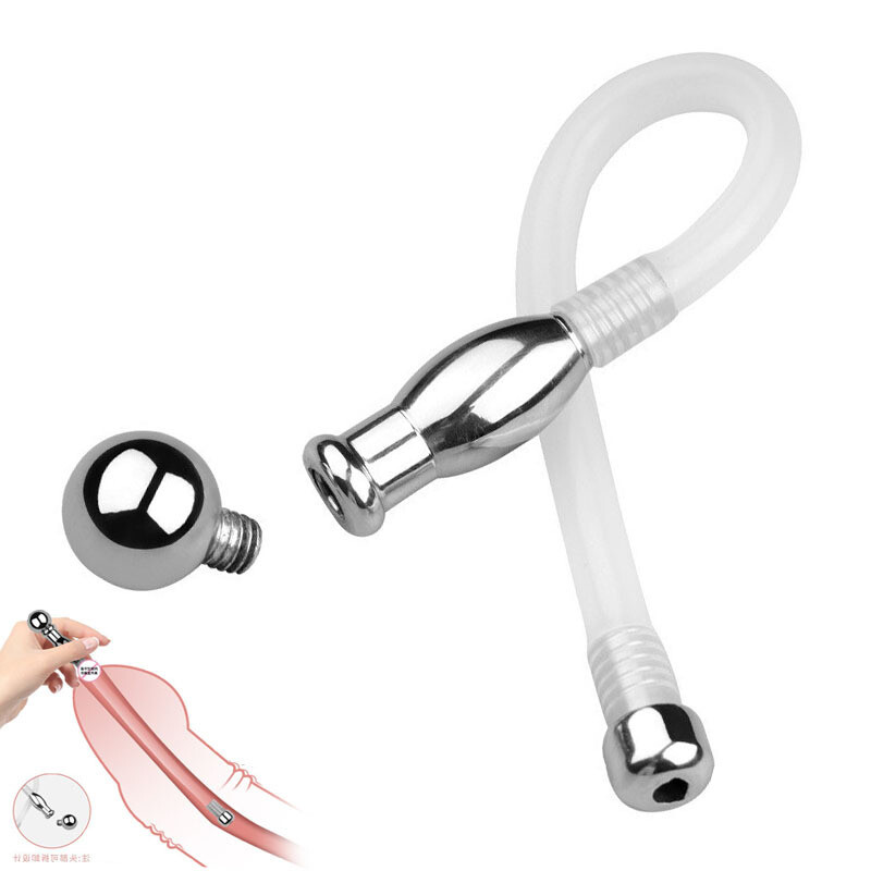 Silicone Urethral Dick Trainer Stainless Plug Stretcher Dilator Enhancer BDSM gallery