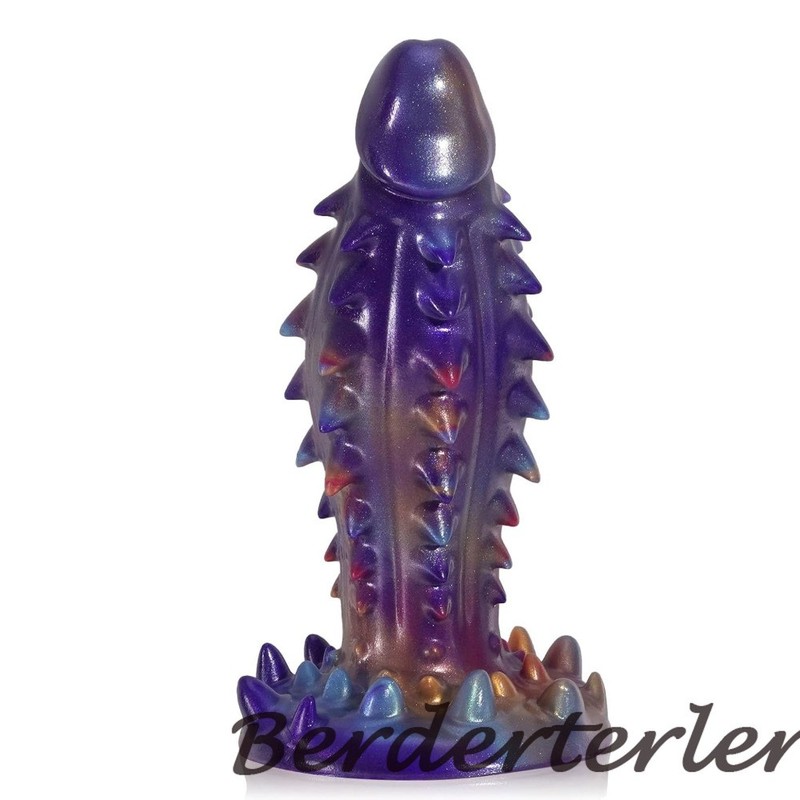 Huge Toothed Penis Silicone Anal Plug Monster Anal Dildo Butt Plug Sex Toys gallery