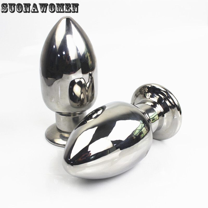 15 Sizes Stainless Steel Dildo Butt Balll Plug Solid Metal Dilator Anal Sex Toy