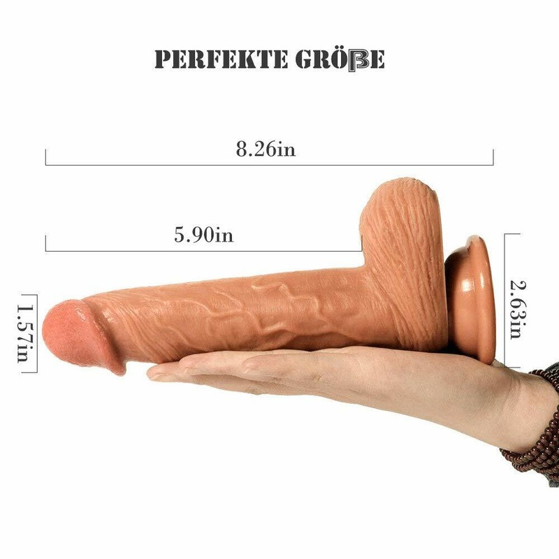 Realistic Dildo Suction Cup Anal Vagina G-Spot Big Dick 8in Sex Toys for Women gallery