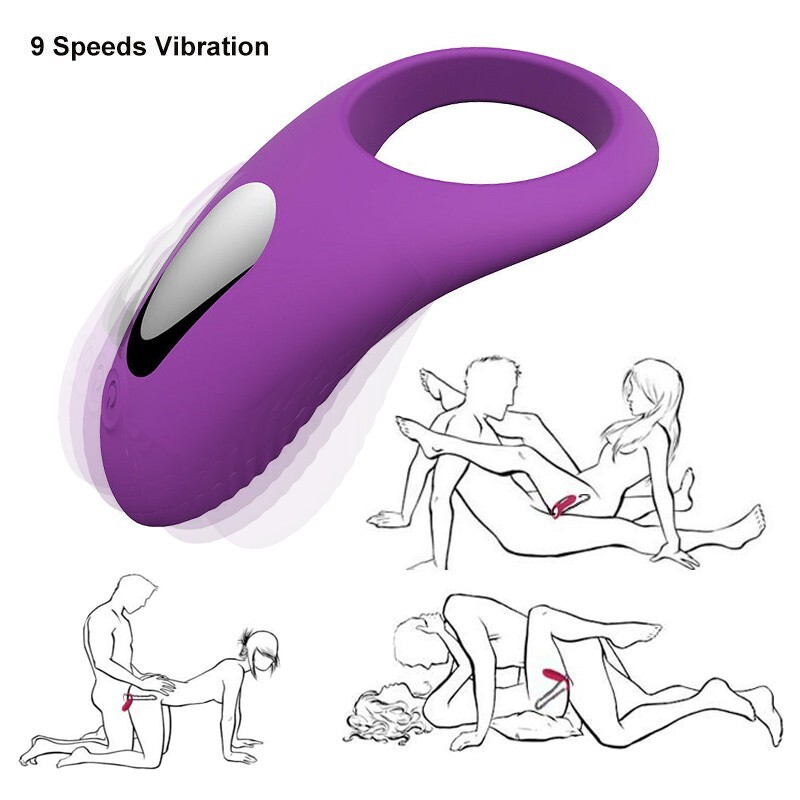 Couple Vibrator G-spot Dildo Massager Penis Cock Ring Adult Sex Toys For Men US
