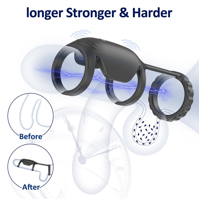 Couple Vibrator G-spot Dildo Massager Penis Cock Ring Adult Sex Toys For Men gallery