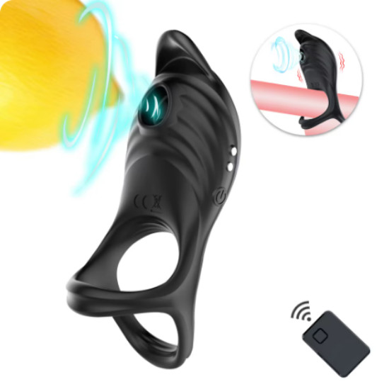 Silicone Male Cock Ring Penis Ring Sucking Clit Vibrator Sex Toys For Men Couple