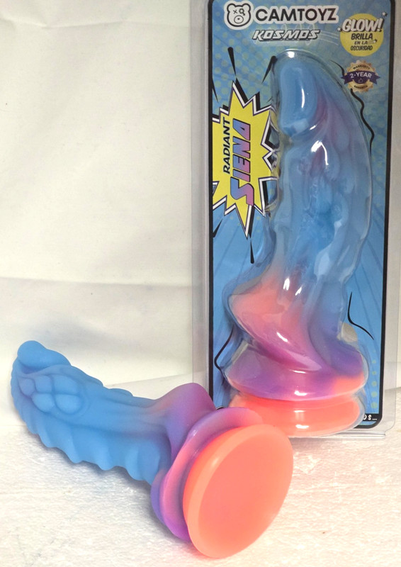 RADIANT SIENA by KOSMOS CAMTOYZ Suction Cup Dildo 7.5" (CT-JDI1045) Glow gallery