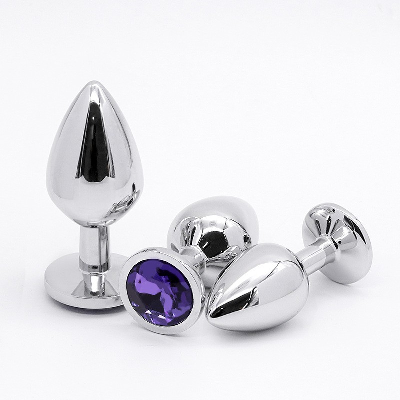 3Pcs Anal Butt Plug Sex Toys Set HEART STAINLESS Men Women Couple Metal Dildo gallery