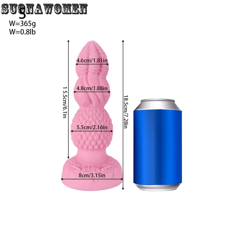 S-XXL Huge Anal Plug Pink Anal Dildos Silicone Butt Plug Sex Toys for Women Men gallery