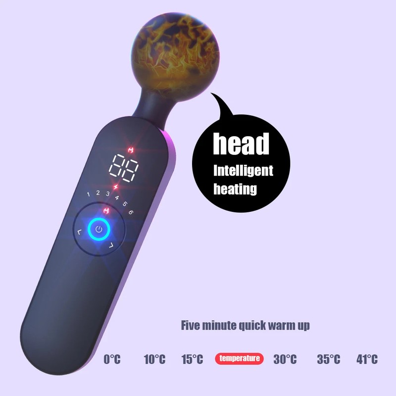 Digital Display USB Rechargeable AV Vibrator for Women Heated Clitoral gallery