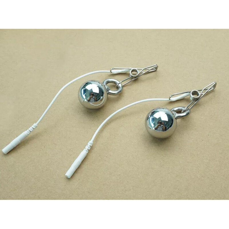 Multi-speed Shock Metal Intimate Stretching 2 Nipple Ring EStim Sounding Toy gallery