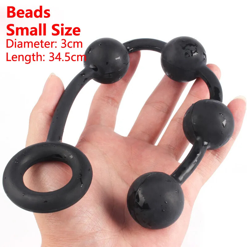 Unisex Large Anal Beads Silicon Butt Plugs Anal Balls Sexy Ducts Anus Goods