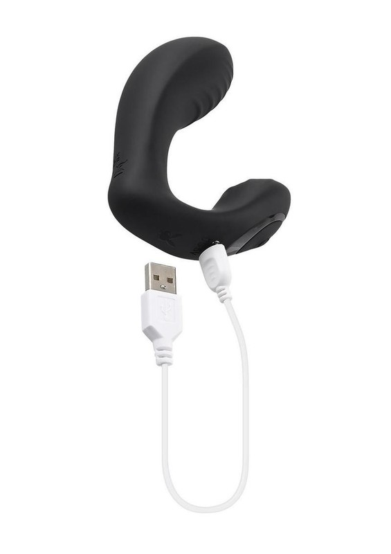 Playboy Play Time Rechargeable Silicone Dual Vibrator with Clitoral Stimulator gallery