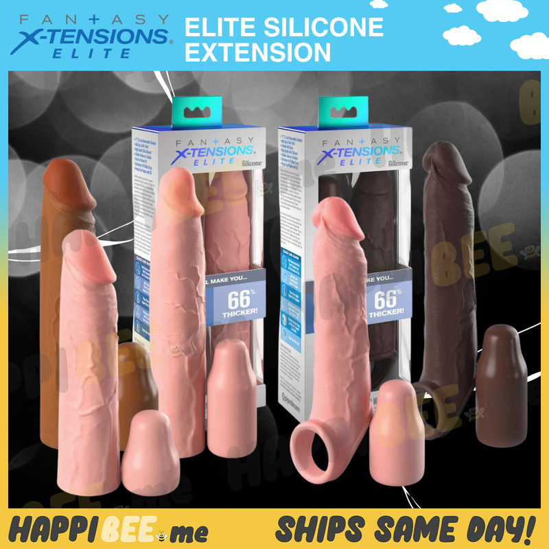 Fantasy X-Tensions ELITE SILICONE Penis Extender🍯Cock Extender Sleeve Enlarger