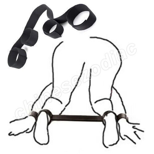 BDSM Tie Gear Kit Bed Handcuffs Ankles Whip For Sex Naked Woman gallery