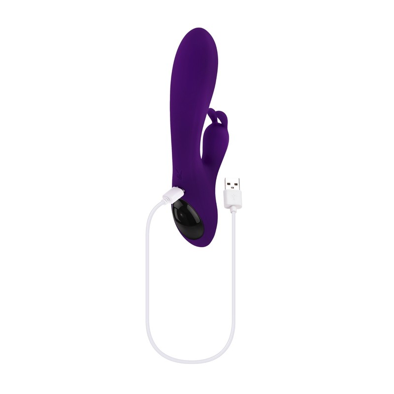 Playboy On Repeat Freedom to Play Rabbit Style Vibrator Silicone USB Waterproof gallery