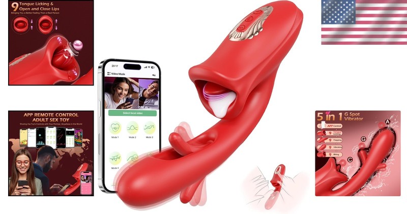 3D Textured Silicone Vibrator with 9 Licking Functions for Enhanced Stimulation gallery