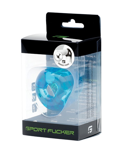 Sport F*cker Energy Ring – Ice Blue Cock Ring for CBT and Bulge Enhancement