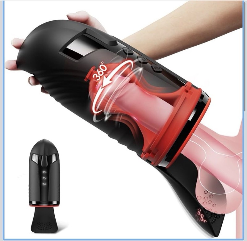 Male Masturbator Penis Pump with Testicle Vibrator