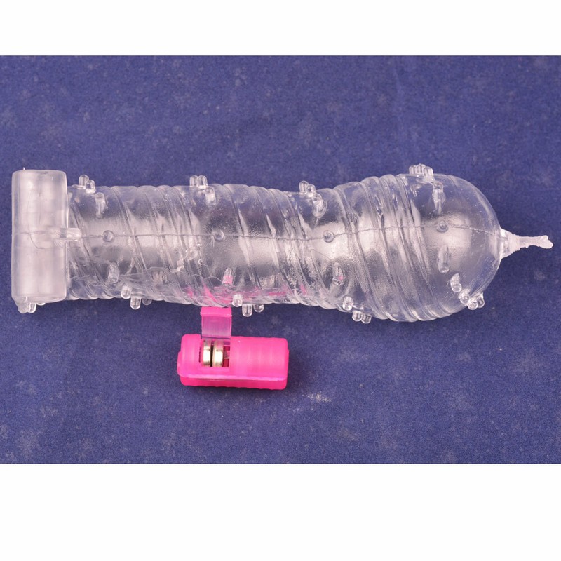 Textured Male Soft Condom Reusable Penis Extender Sleeve Enlarger Extender gallery