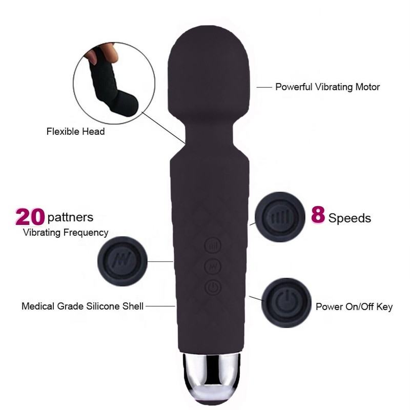 Mini Powerful Cordless Massage Magic Body Wand Personal Massager Waterproof USB gallery
