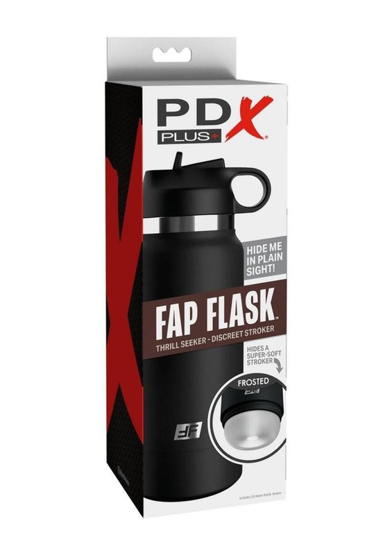 PDX Plus Fap Flask Thrill Seeker Discreet Stroker with Frosted Sleeve gallery