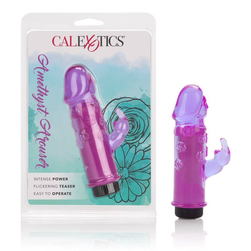 Cal Exotics Amethyst Arouser Vibrator Purple – Clitoral Vaginal Stimulator Vibe