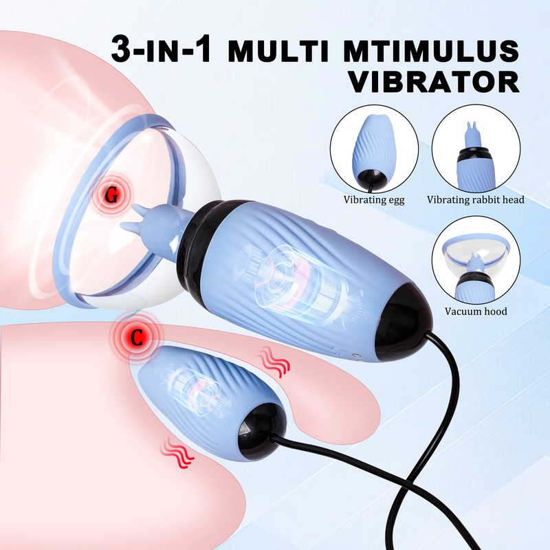 Vacuum Breast Enhancer Sucker Enlargement Pump Suction Licking Nipple Massager