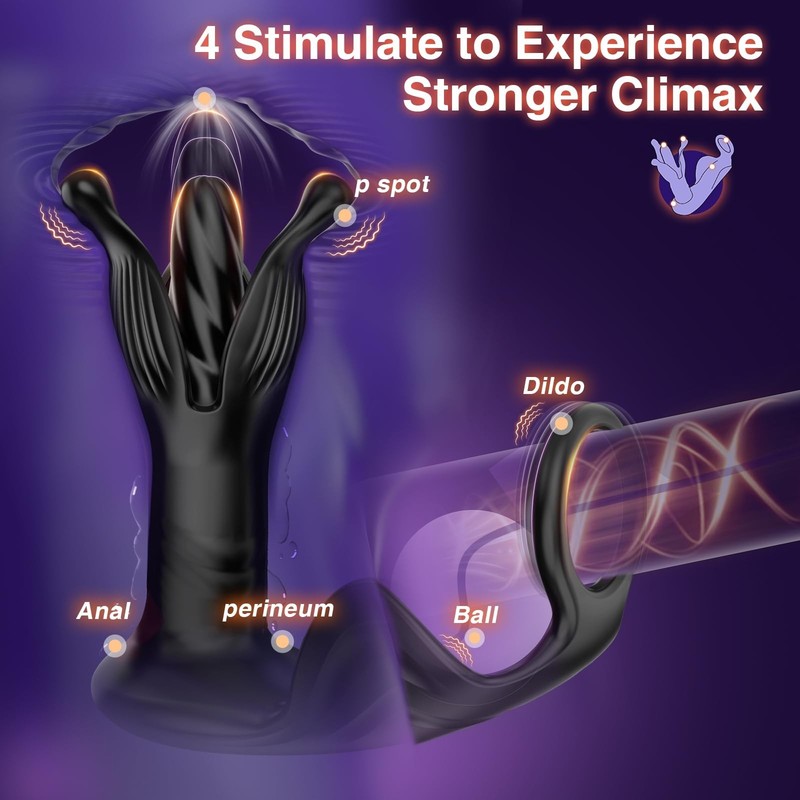 Male Prostate Massager Vibrator Thrusting Anal Butt Plug Dildo Sex Toys for Men gallery