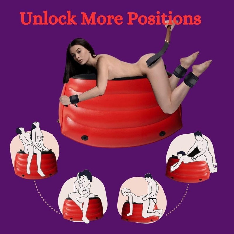 Portable Inflatable Sex Chair with Suction Cup for Hands Free Pleasure gallery