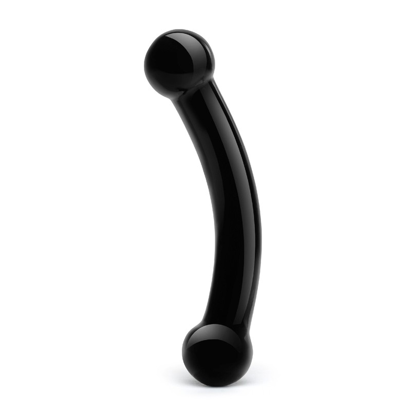 Gläs 5.5&Prime; Double Bull Black Dildo