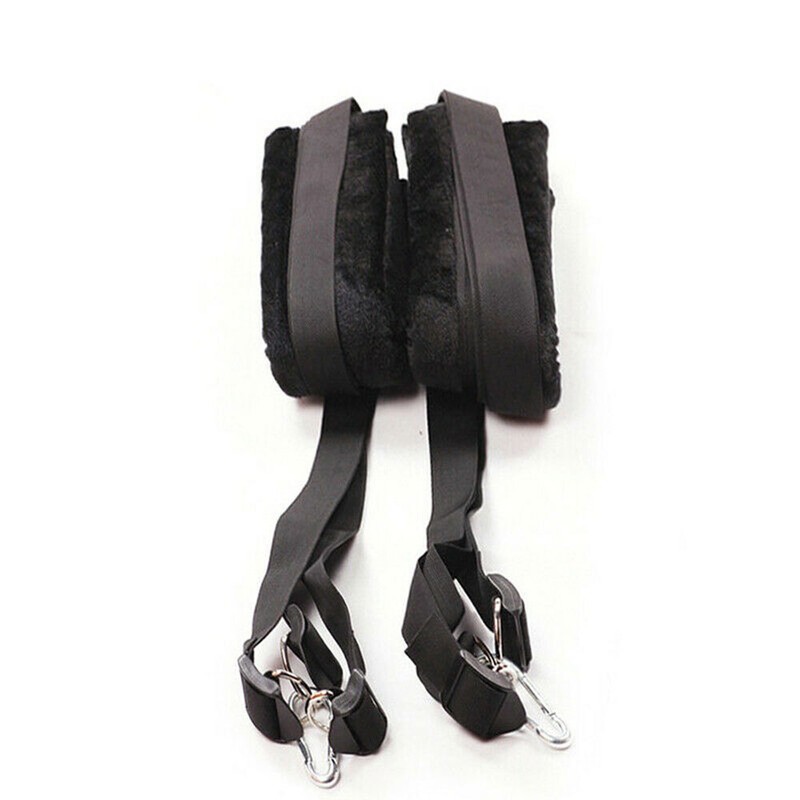 Sex Swing Door Hanging Metal Hand Cuffs Restraint Straps Adult Couple Game BDSM# gallery