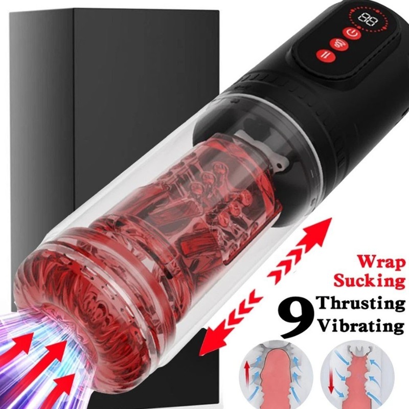 Automatic Sucking Vibrating Blow Job BJ Oral Sex Toy Male Masturbator Stroker gallery