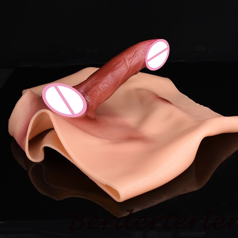 FAAK Wearable Fake Penis Silicone Pants With Solid Dildo Realistic Skin Pants gallery