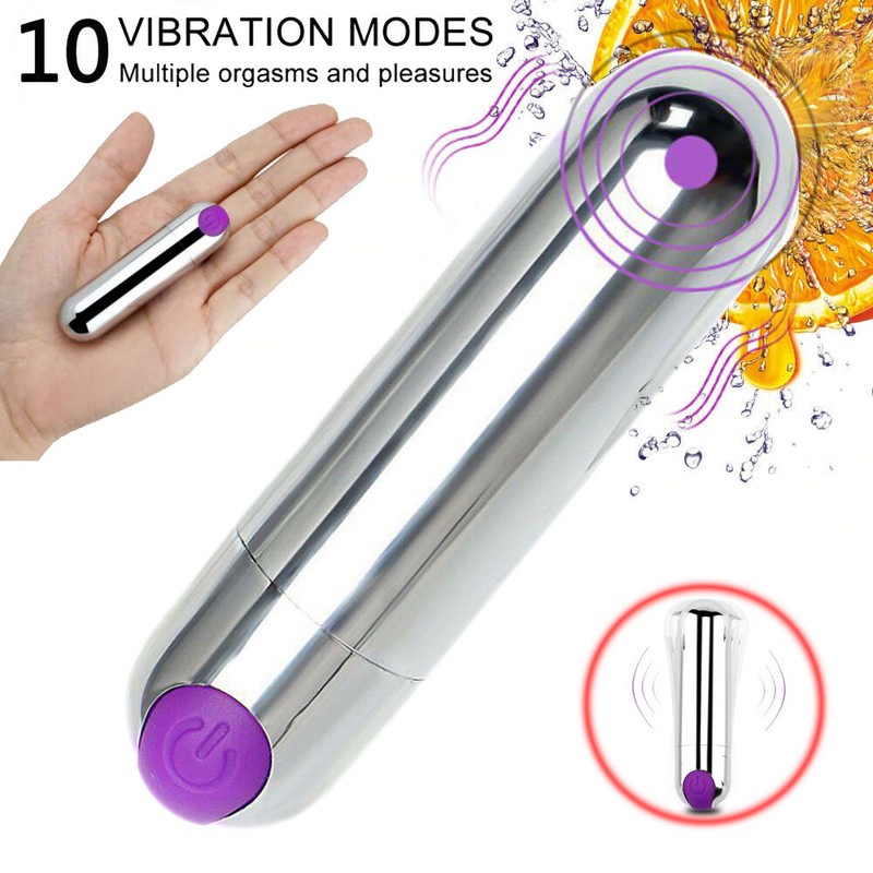 US Seller 10 Speed Vibrator Mini Bullet G-Spot Dildo Clit Massager Women Sex Toy