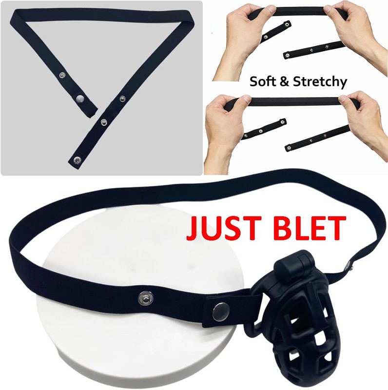 Male Chastity Cage Belt Elastic Auxiliary Adjustable Strap Underwear Accessories
