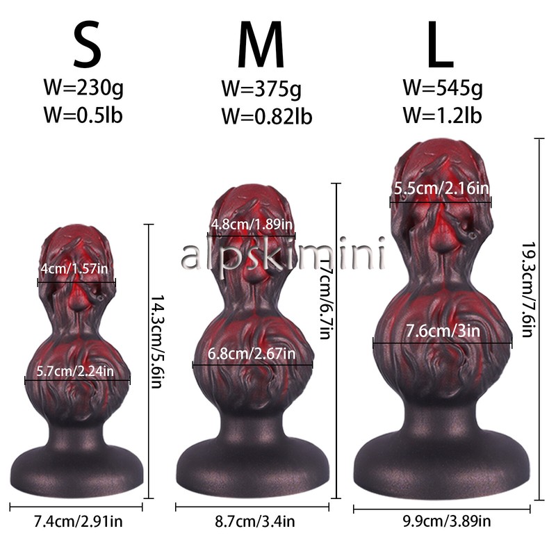3 sizes Anus Bead Plug with Suction Cup Anus Trainer Dildo Adult Unisex gallery