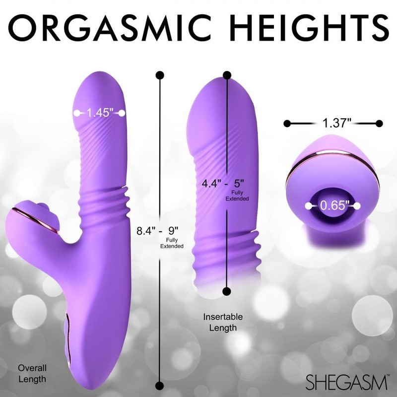 Shegasm Pro-Thrust Max 14X Thrusting and Pulsing Silicone Rabbit gallery