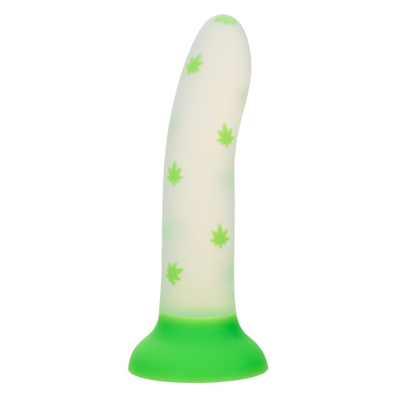 California Exotic Calexotics Glow Stick Leaf Dildo with Suction Cup Based, New gallery