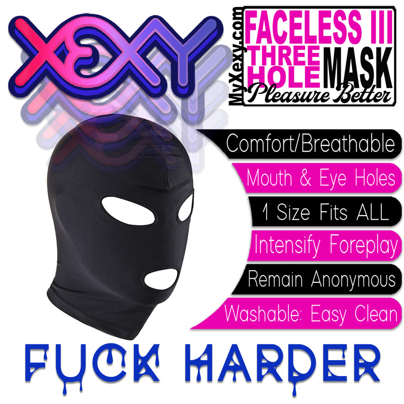 Faceless 3 • Mouth & Eye Hole Full Face Mask Balaclava XEXY ADULT SEX TOYS&rsquo;