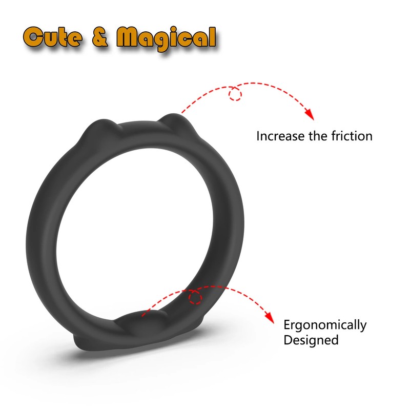5PCS SET Peni Rings Reusable Silicone Enlargement Delayed Ejaculation Enlarger gallery