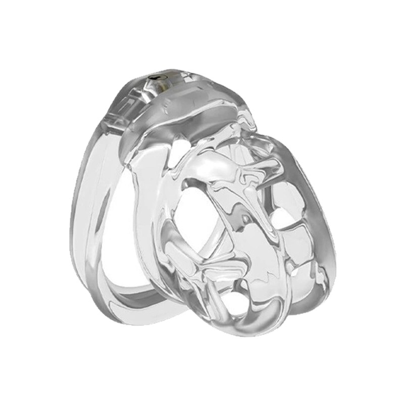 Silicone Chastity Cage Transparent Cock Cage Lightweight Chastity Devices Inv...
