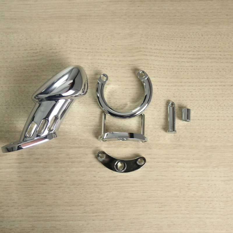 3 Size Rings Lockable With Lock Chastity Cage Metal Device For Males Sex Toys US gallery