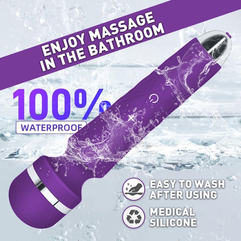 7 Modes Handheld Massager, Personal Massager with Powerful Vibration - purple gallery
