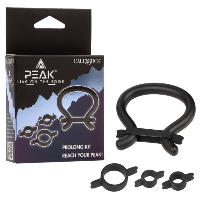 California Exotic Calexotics Silicone Peak Prolong Kit Black, New