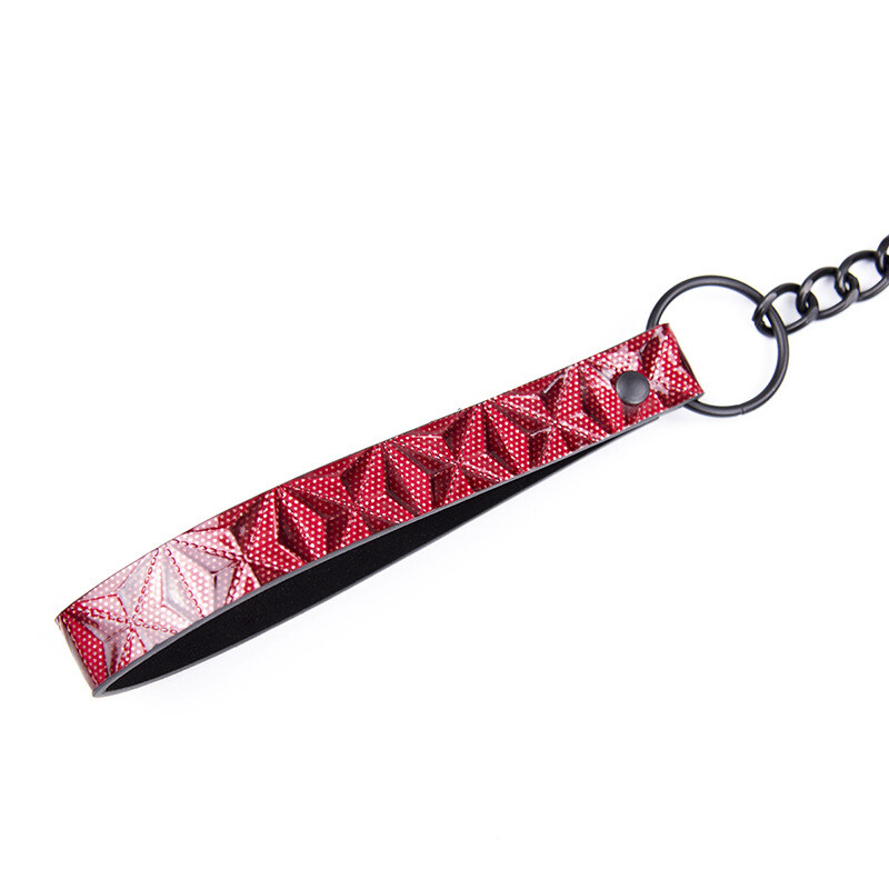 BDSM PU Leather Collar with leash Chain Restraint for Couples Bondage Sex Toys gallery