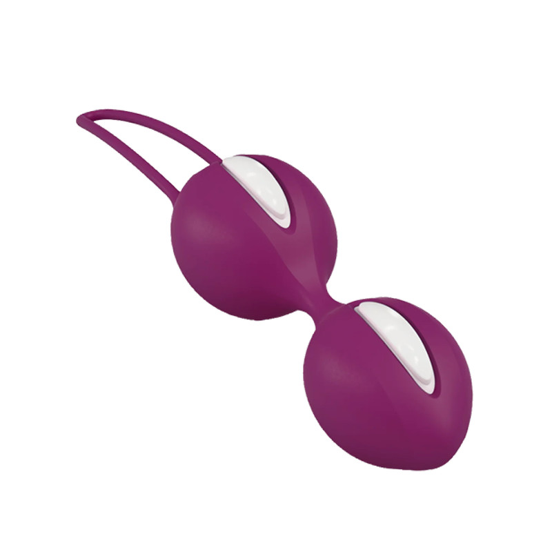 Fun Factory Smartballs Duo Kegel Balls Silicone Pelvic Floor Exerciser Purple