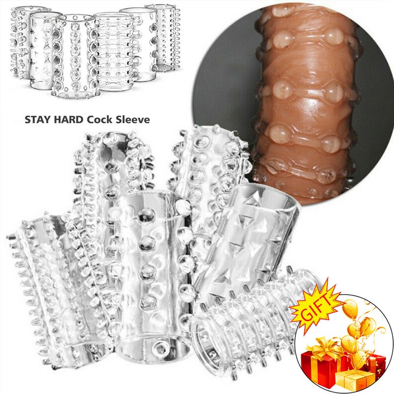 6PCS STAY HARD Cock Sleeve Kit Couple Male Erection Extender Penis-Ring Sex-Toy gallery