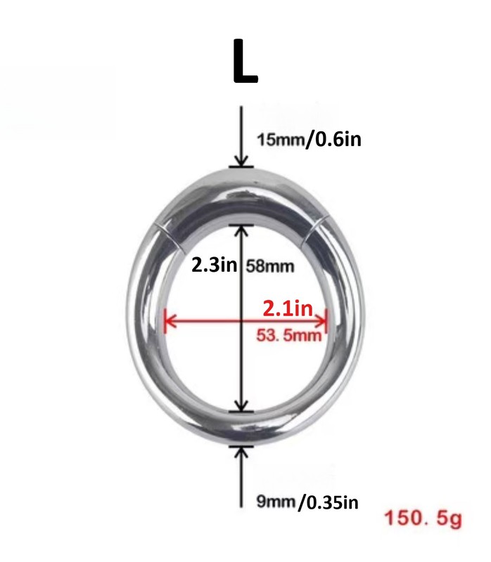 Metal Magnet Penis Ring Ball Scrotum Stretcher Restraint Delay Enhancer Male gallery