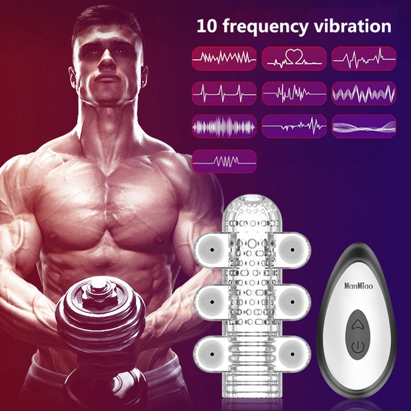 Vibrating Penis Head Massager Men Masturbator Glans Vibrator Bullet Sex Toy Male gallery