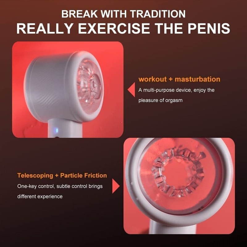 Male Masturbaters Automatic HandsFree Telescopic Cup Sucking Stroker Men Sex Toy gallery
