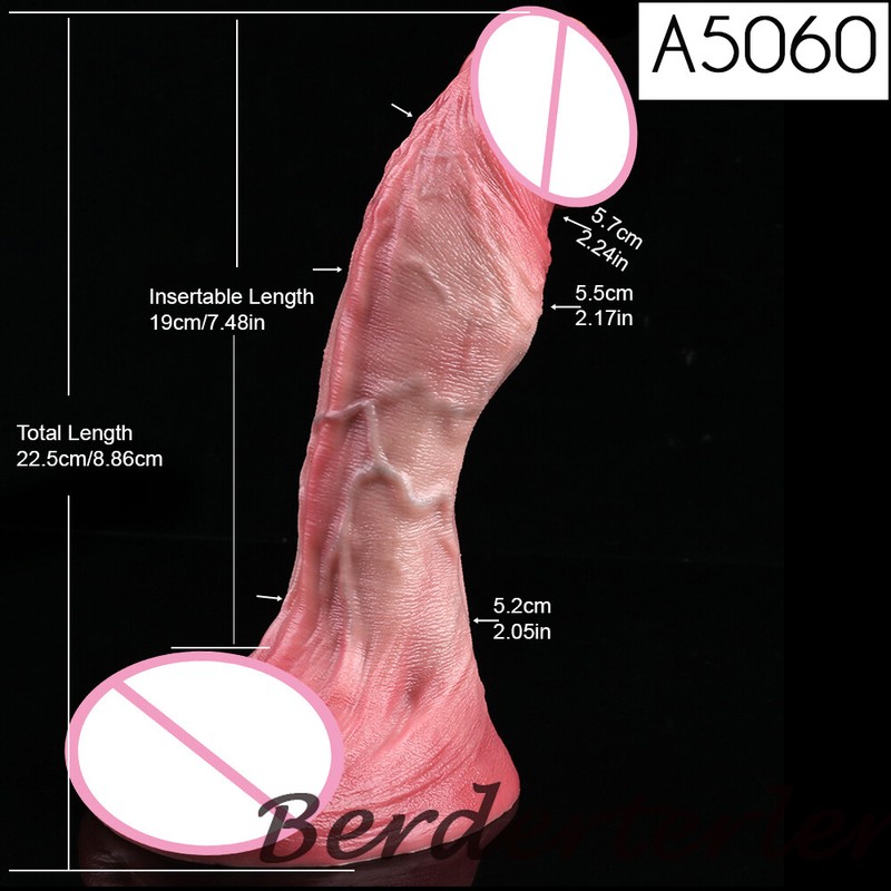 Realistic Dildo With Double Layer Multi-types Silicone Anal Vaginal Masturbator gallery